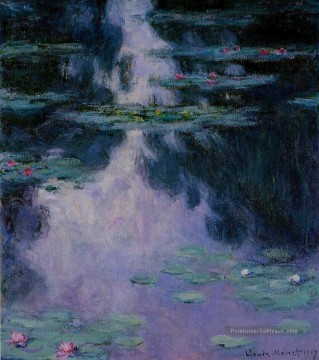 Nymphéas IV Claude Monet Fleurs impressionnistes Peinture à l'huile